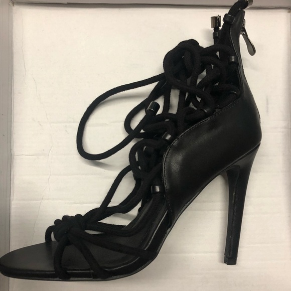 NIB Cape Robbin black knitted sandals - Picture 5 of 7